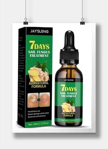 30ml suero reparador tratamiento para hongos manos y pies de uñas,uñas amarillas,encarnadas, quebradisas,debiles fortalece y repara las uñas y crecimiento (producto ecologico, jengibre)