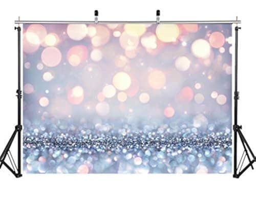 AIIKES 7x5FT Bokeh Telón de Fondo Flash Fotografía Telón de Fondo Puntos ondulados Fiesta de cumpleaños Bebé Niños Foto Telón de Fondo Estudio fotográfico Telón de Fondo de Boda 10-596