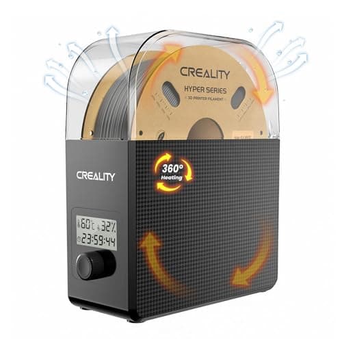 Creality Oficial Secador de Filamento de Impresora 3D, Calentamiento alrededor de 360 ° a prueba de polvo y humedad, adecuado para filamentos de 1,75 mm y 2,85 mm de PLA petg ABS tpu