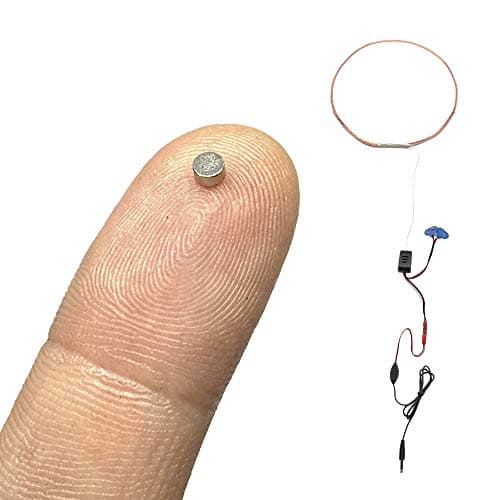 Pinganillosocultos Auricular Imán V1 Invisible + Collar con Micrófono