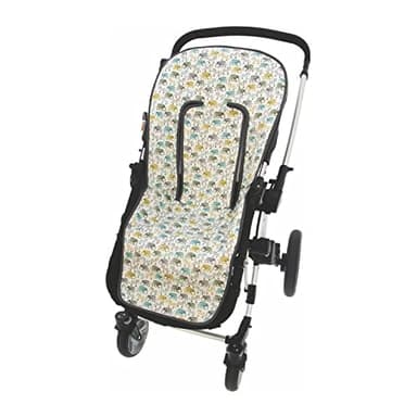 Rosy Fuentes Funda de Verano para Silla Paseo Universal- Colchoneta para Carrito Bebé- Transpirable-Compatible con Bugaboo, Jane, Concord, Baby Jogger, Bebecar…0-gris