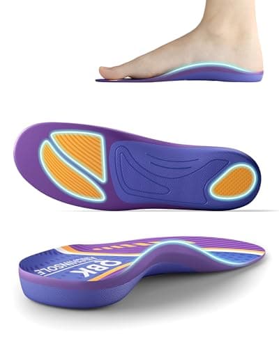 Plantillas Pies Cavos, QBK Plantilla Metatarsalgia para Dolor De Talón, Espolón Calcáneo, Dolor De Espalda, Tendinitis Aquiles, Eficaz Antifatiga, Comodidad. S