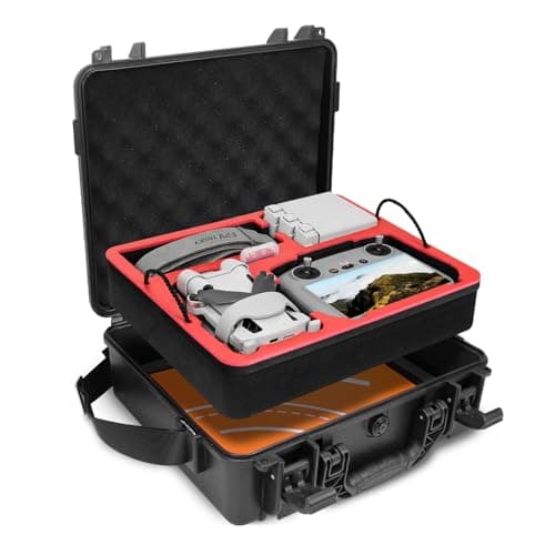 FPVtosky Funda para DJI Mini 4 Pro I Compacta I Doble Capa I Impermeable - Funda de transporte para DJI Mini 4 Pro Fly More Combo Kit, Accesorios Funda para Dron - para viajes en mochila y en coche
