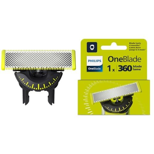 Philips OneBlade 360, Auténticas Cuchillas de Repuesto Originales Para Recortador de Barba y Máquina de Afeitar Hombre, Compatible con todos los Philips OneBlade, 1 unidad, QP410/50