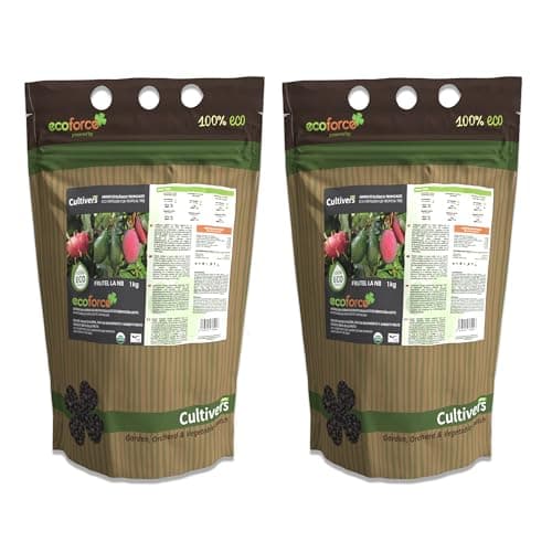 CULTIVERS Abono árboles Tropicales Ecológico 2x1 kg. Fertilizante para Aguacate, Mango, Litchi, Pitahaya, Papaya y Guayaba
