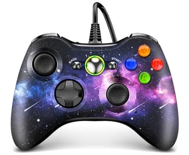 AceGamer Wired Controlador de PC para Xbox 360, Controlador de Juego para Steam PC 360, con Función de Doble Vibración, Compatible con Xbox 360 Slim y PC Windows 7, 8, 10, 11