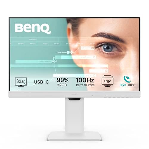 BenQ GW2486TC Monitor Oficina en casa de 24" IPS 1080p, FHD, USB-C (65W), 100Hz, Eye-Care, ergonómico, hub USB, Alta tasa de refresco, 99% sRGB, HDMI, Display Port, Certificación TÜV