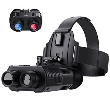 Dsoon Prismáticos Visión Nocturna Casco de Visión Nocturna 4X Zoom Digital NGV para Casco FHD 1080p 984ft/250m en 100% Oscuridad USB Recargable