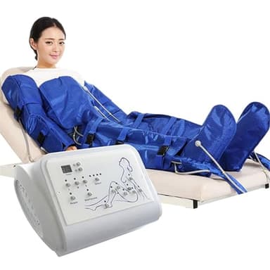 GNbow Masaje de Drenaje linfático de Cuerpo Completo, Traje de Máquina Masajeador de Compresión de Aire, Pérdida de Peso, Ayuda a Aliviar el Dolor del linfedema y Relajarse