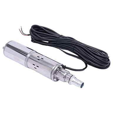 Bomba sumergible para pozos profundos, bomba de agua, silenciosa, bomba solar sumergible, bomba de acero inoxidable, hasta 20 m, 1,2 m³/h, 12 V, 180 W