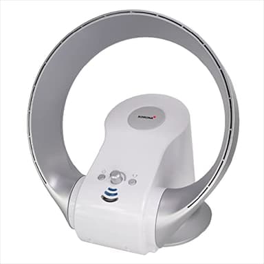 Korona 81008 I Ventilador de pared y mesa I ventilador sin alas con soporte de pared I 26 Vatios I temporizador I mando a distancia