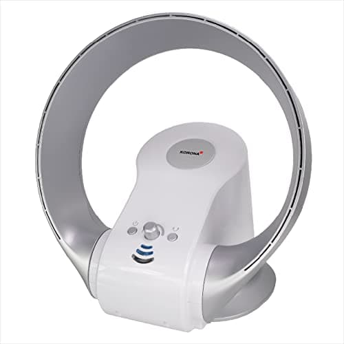 Korona 81008 I Ventilador de pared y mesa I ventilador sin alas con soporte de pared I 26 Vatios I temporizador I mando a distancia