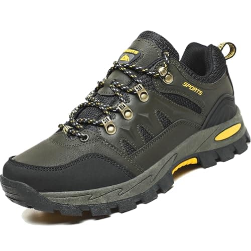 VTASQ Zapatillas de Senderismo Hombres Mujeres Impermeable Bajo Zapatillas de Camping Zapatillas de Deporte Respirable Zapatillas de Trekking Unisex Verde 41EU