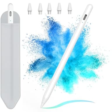 KARFUN Lápiz capacitivo para tableta, lápiz de pantalla táctil Android para tablet Samsung Lenovo, iPhone y Google Pixel Smartphone, Stift digital inteligente para escritura y dibujo precisos