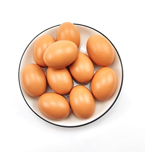 Huevos falsos de madera para gallinas, huevos falsos para ayudar a la gallina ponedora, herramienta agrícola, maniquí, nido, huevos, 8 unidades