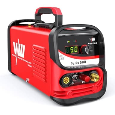 Cortador de Plasma CUT 50 A - Piloto de Encendido - IGBT - Encendido de Alta Frecuencia HF Pilot - Corte hasta 14 mm de Potencia de Corte - Corta Pesar de la Pintura y el óxido de vuelo