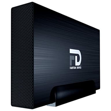 Fantom Drives 14TB External Hard Drive HDD, GFORCE 3, Aluminum, Fanless, On/Off Switch, Black, GF3B14000U
