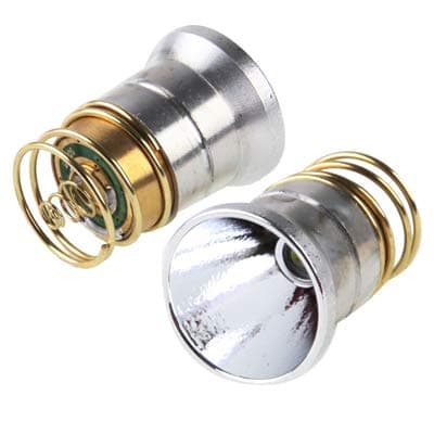 High-Tech Place - Módulo para linternas de bolsillo, LED CREE XML T6 26,5 mm, carcasa de aluminio liso