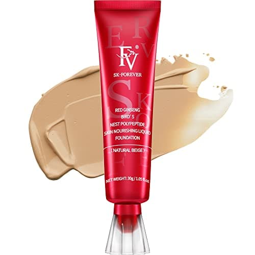 FV Base Maquillaje Impermeable con Acabado Mate y Larga Duradero, Cobertura Media, Para Pieles Grasas y Mixtas, Base de Maquillaje Textura Ligera, 30g, Beige