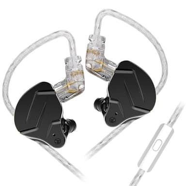 keephifi KZ ZSN Pro X KZ Auriculares con Cable, Auriculares kz, Auriculares in Ear Monitor de Alta fidelidad 1BA+1DD IEM, Graves estéreo con Cable, Auriculares económicos para audifilos