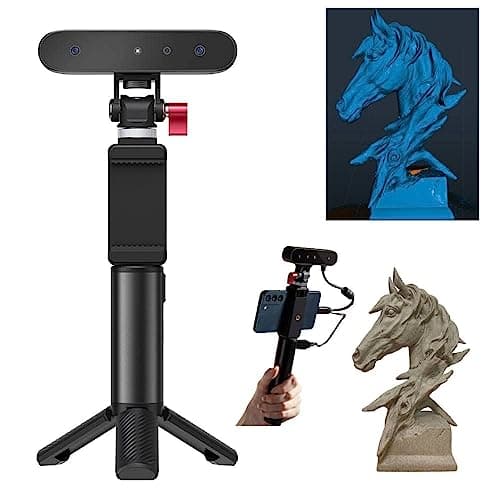 Creality 3D Scanner CR-Scan Ferret Escáner 3D para impresión y modelado 3D, escáner portátil de mano con escaneo rápido de 30 FPS, precisión de 0,1 mm, escaneo de modo dual
