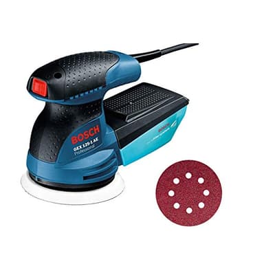 Bosch Professional GEX 125-1 AE - Lijadora excéntrica (250 W, Microfiltro, Ø plato 125 mm, en caja)