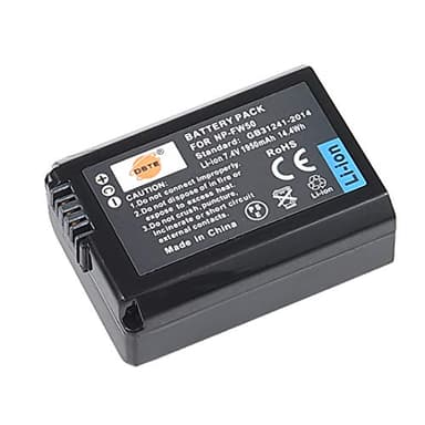 DSTE NP-FW50 Batería Compatible con Sony Alpha a6500, a6300, a6000, a7, a7r, a5100, a5000, a3000, NEX-3, NEX-5, NEX-6, NEX-7