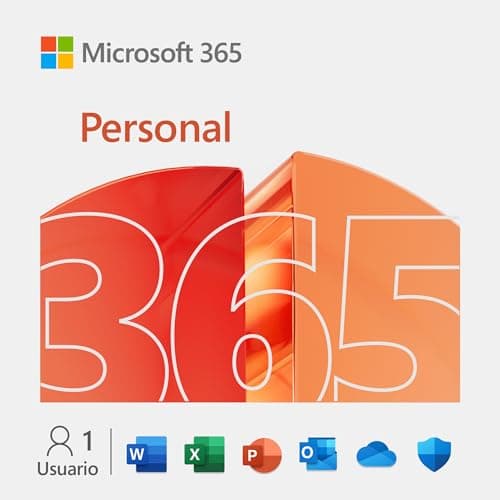 Microsoft 365 Personal | Suscripción de 12 meses | 1 persona | Word, Excel, PowerPoint | 1TB de almacenamiento OneDrive | Para PC/Mac/tabletas/teléfonos móviles | Código digital