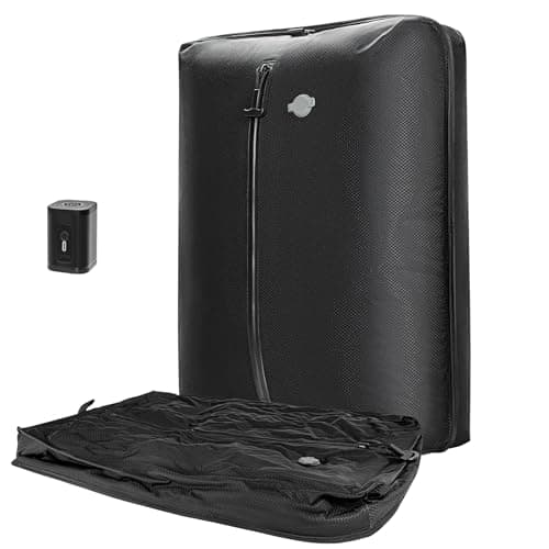 Luvan Bolsa de Vacío Profesional para Viaje con Bomba de Vacío Inalámbrica, Bolsa de Compresión Reutilizable IP67, Ideal para Ahorrar Espacio en Maletas y Mochilas, Ligera y Duradera (1 Bolsa + Bomba)