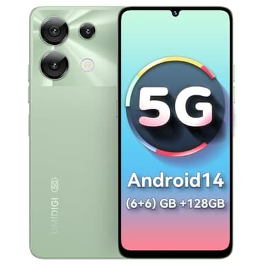 UMIDIGI G9 5G Smartphone, Android 14 Movil, 90HZ Octa Core, 12(6+6) GB+128GB Moviles, Pantalla 6.75", Cámara 50MP, Face & Fingerprint Unlock, Batería 5000mAh, GPS, Dual SIM 5G Telefono Movil