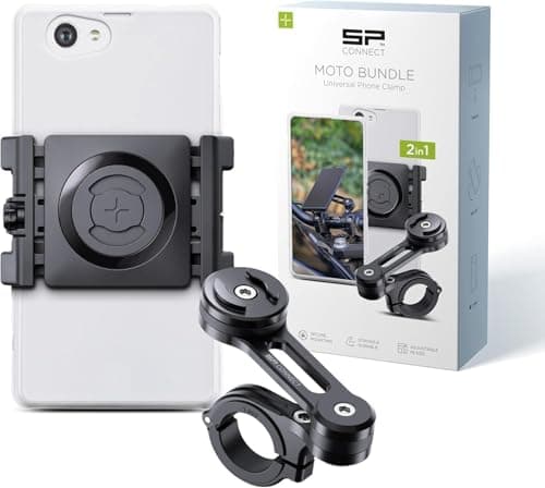 SP Connect Soporte universal para teléfono móvil para moto, bicicleta, ciclomotor, scooter, accesorio para navegador de todos los teléfonos inteligentes como iPhone, Samsung