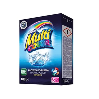 MULTICOLOR - detergente en polvo (5 Lavados) caja de detergente 400 g