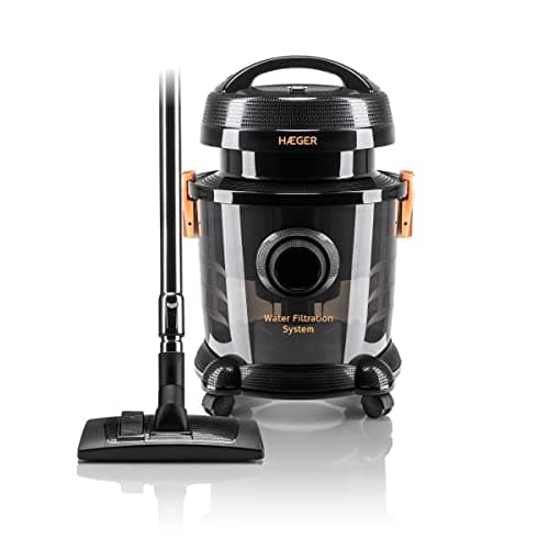 HAEGER AQUACLEAN 1200 Aspirador con Filtro de Agua, 1200W, Aspiración con Filtro de Agua, Depósito de Agua 9L, Aspirar sólidos y líquidos