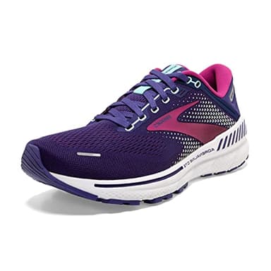 Brooks Adrenaline Gts 22, Zapatillas Mujer, Azul Navy Yucca Pink, 38.5 EU Estrecho