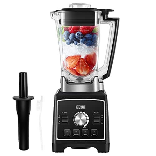 Vpcok Direct Licuadora 2000W 2L Jarra 8 Modifizierte Klingen, Liquidificador con 8 Engranajes y 1 Botón de Pulsación, 5 Preestablecidas Inteligentes (Autolimpieza/Picar hielo/Batido/Moler/Jugo)