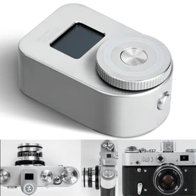 AstrHori XH-2 Medidor de luz para cámara Medidor de luz fotográfica Pantalla de visualización Pantalla OLED de 0,66" Montaje de Zapata fría Puerto (Plata)
