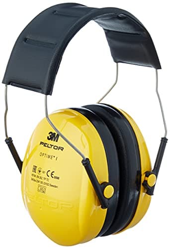3M Peltor Optime I Orejeras H510A, protector auditivo ligero con almohadillas suaves, protección contra niveles de ruido comprendidos entre 87 y 98 dB (SNR: 27 dB), amarillo, paquete de 1