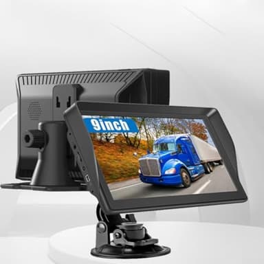 Oniissy Navegador GPS de 9 pulgadas para camiones comerciales con pantalla de 9 pulgadas, mapas 2024 para Europa, Reino Unido y Francia con guía de ruta, fácil operación de pantalla táctil para