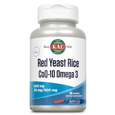KAL Red Yeast Rice CoQ-10 & Omega 3 60 ActivGels