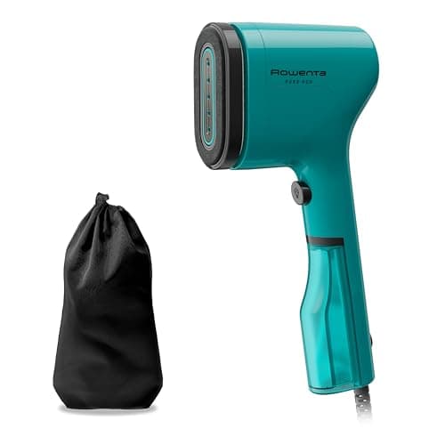 Rowenta Pure Pop DR2024 - Cepillo de vapor, 1300 W con salida hasta 20 gr/min que plancha y purifica, elimina pelusas y pelo, cabezales reversibles, diseño para viaje, color verde