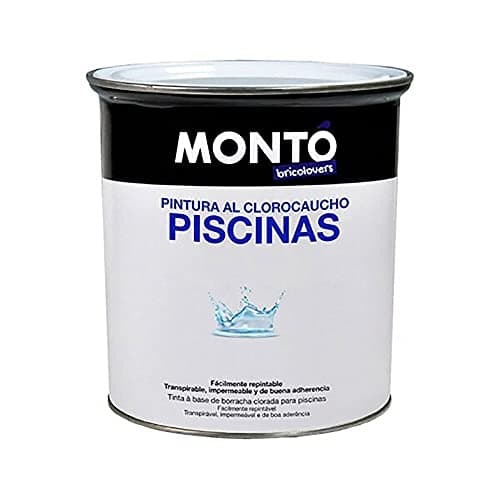 Montó Pintura al Clorocaucho piscinas hormigón Bricolovers/HTM (Blanco 12L)