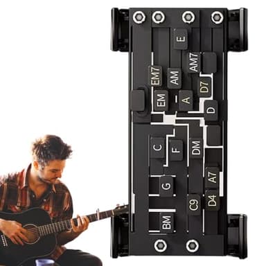Acordes de guitarra | Accesorios de guitarra para principiantes – Entrenador de acordes de guitarra, herramientas de acordes de guitarra, asistente de guitarra, herramienta de enseñanza práctica para