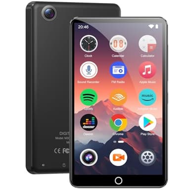 Reproductor MP3 con Bluetooth y WiFi, joliker 80GB Mp3 Mp4 Reproductor de Música, 4.02IN Pantalla Táctil MP3, Spotify Android Reproductor MP3 con Play Store App, Deezer, Audible