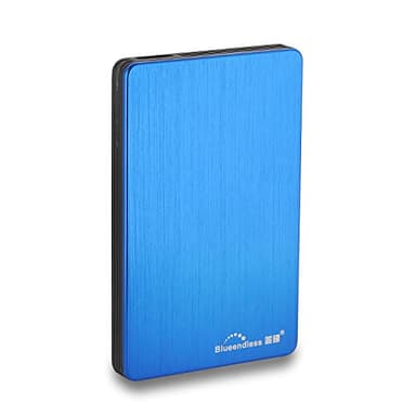 Blueendless Disco Duro Externo 2.5" USB3.0 Almacenamiento De Disco Duro Portátil Ultrafino Compatible con Mac, PC, Laptop, MacBook,(Azul, 500, GB)