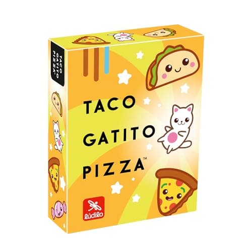 Ludilo - Taco Gatito Pizza | Juegos De Mesa Niños 4 Años O Más | Juegos Educativos Niños 4 Años O Más | Juegos De Cartas para Niños | Juegos De Mesa Familia