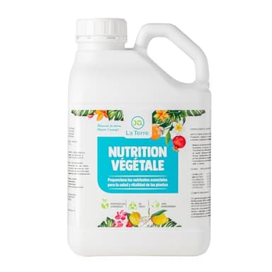 JQ LA TERRE ® ABONO CITRICOS DE 5 LITROS fertilizante citricos, abono liquido para cítricos,abono foliar para limonero, naranjo, pomelo, mandarino, lima y kumquat, aminoacidos vegetales