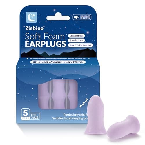 𝐓𝐎𝐏 𝟐𝟎𝟐𝟒 Ziebioo Tapones Oídos Ruido Dormir, diseño ergonómico, SNR de 36 dB, tapones para los oídos hipoalergénicos con cancelación de ruido para ronquidos, volar, estudiar, trabajar