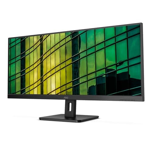 AOC U34E2M - 34" QHD Monitor, 100Hz, VA, 4ms, Low blue Light, Adaptive Sync, Flicker Free, Vesa , Inclinable (3440 x 1440 @ 100Hz, 300 d/m², HDMI 2.0 / DP 1.2 ), Negro