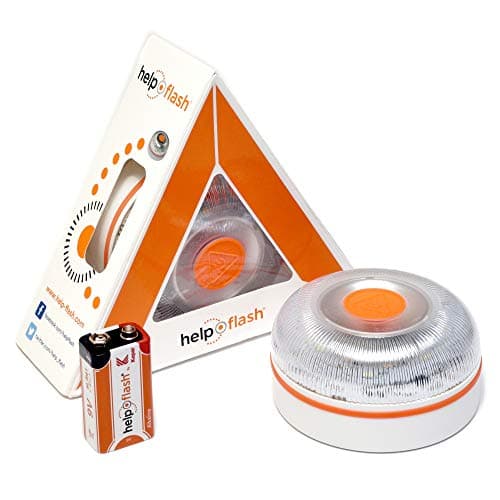 Help Flash - Luz de Emergencia - Señal V16 para Coche Homologada DGT - Help Flash V.2 - Señalización Inmediata en Caso de Emergencia - Dispositivo V16 Visible a 1Km - Activación Automática y Manual