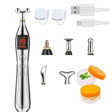Acupuntura Masaje Pen,modelo recargable Lápiz Eléctrico de Masaje para Acupuntura,Pluma de la acupuntura masajeador de cuerpo eléctrico Meridian Energy